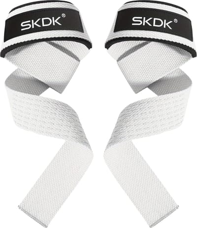 Nivard Wrist Wraps - Lifting Straps - Crossfit Grips - Polsband - Krachttraining - Fitness - Deadlift - Sport - Wit