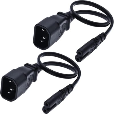 Extension Cable Adapter IEC 320 C14 Male naar C7 Female 10A 125V voor LED TV en Elektronica