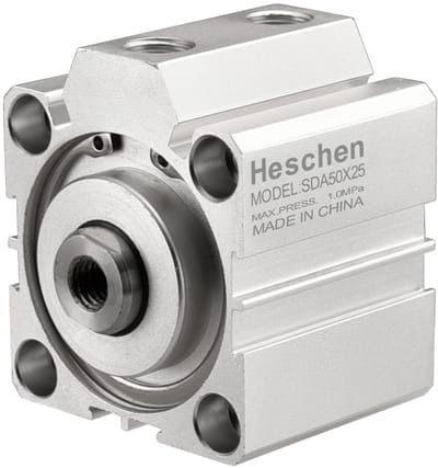 Dailygoody - Pneumatische Aluminium Luchtcilinder - Compact en Lichtgewicht - Ideaal voor Automatisering - 50mm Boring - Double Acting - 25mm...