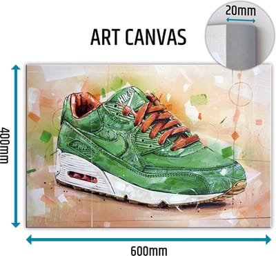 Sneaker canvas Homegrown 60x40 cm