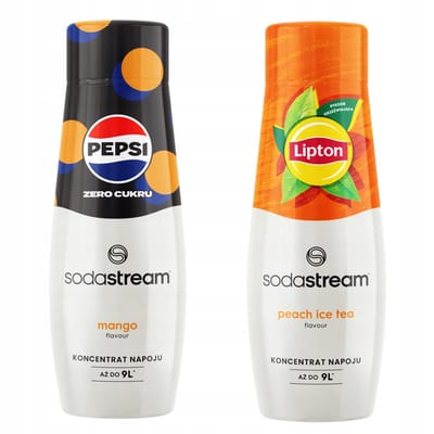 SodaStream - Concentraten Set - Pepsi Max Mango - Lipton Ice Tea Perzik