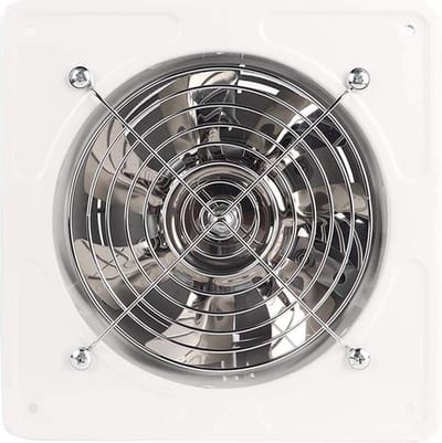 Axial Exhaust Blower Flow Fan for Warehouse Restaurant Garage - White .