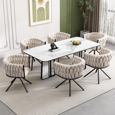 Modena Luxe Fluwelen Draaistoelen – - 5x71 cm - Novihome