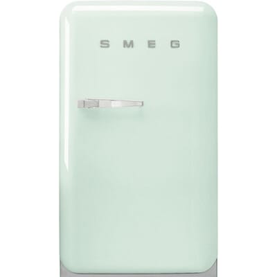 SMEG Koelkast Retro Vrijstaande ijskast Koelkast, Jaren 50, Enkeldeurs, Vrijstaand , Positie scharnier: Rechts, Watergroen