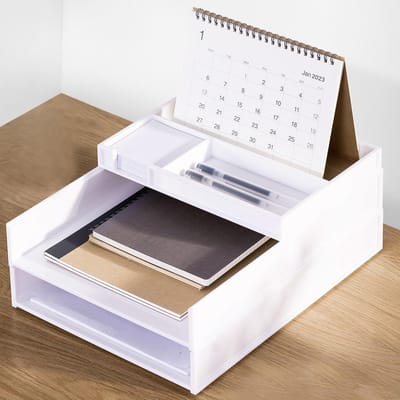 Dailygoody - Brievenlade organizer - A4 papierladen - Milieuvriendelijk - Wit - Document opslag - Opruimen - Kantoor en school
