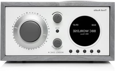 Model One Radio - DAB+ Radio - Muziek Luisteren - Analoge Afstemming - 1.5 Kilogram - Grijs Wit