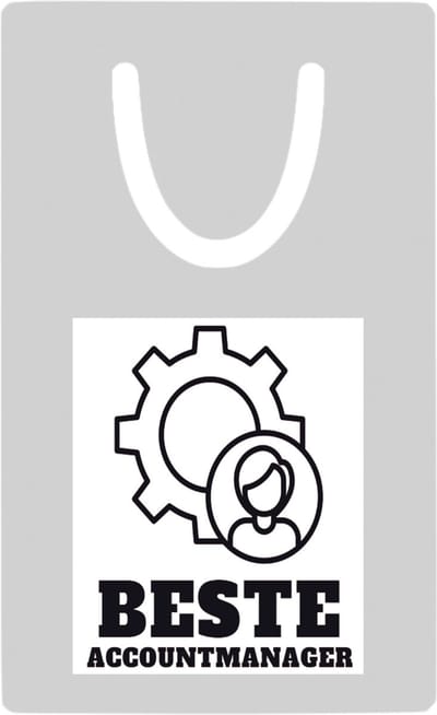 Hacebo® - Beste accountmanager metalen boekenlegger - Beste accountmanager - collega - welkom - afscheid Bladwijzer boekenleggers - 7.6 cm x 5cm