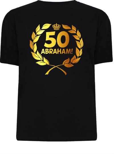 Gouden Krans T-Shirt - Abraham 50 jaar (maat xl)