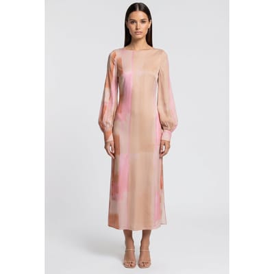 & Other Stories Nena Printed Dress Pink Maat: 32 | Midi Jurken Outlet | Dames | Roze