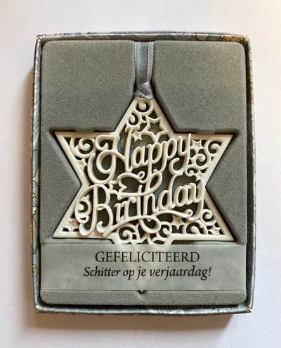 H&&H - Inspirerende woorden - Hanger - Happy Birthday - Gift - Ster - Verjaardag - Spreuken - Spreuktegel