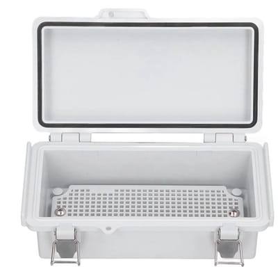 Waterdichte elektrische doos, ABS roestvrijstalen behuizing met scharnierbehuizing en Ics voor buiten, deksel IP67 in