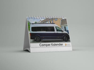 Camper Bureau-verjaardagskalender | Camper bureaukalender |Bureaukalender 20x12.5 cm