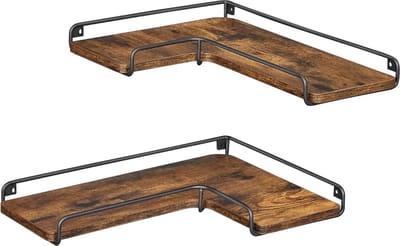 L-vormige hoekplank, set van 2, wandplank