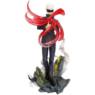 28cm Anime Dessin Animé Jujutsu Kaisen Gojo Satoru Jouets Modèle PVC Statue Collection Brinquedos Figurine d'Action Cadeau d'Anniversaire 28.5cm red