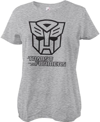 Transformers Autobots M'on'ot'on'e Girly Tee dames-T-shirt, heathergrijs
