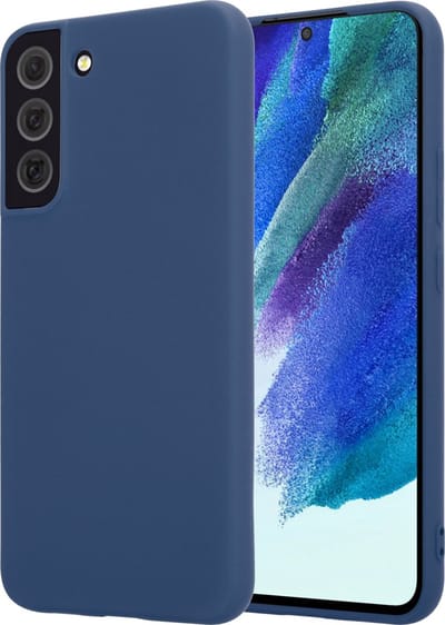 ShieldCase Hoesje geschikt voor Samsung Galaxy S22 silicone case - donkerblauw - Flexibele en Duurzame Case - Stijlvolle Silicone Hoes - Val- en Krasbestendige Bescherming - Zachte Siliconen Beschermcase