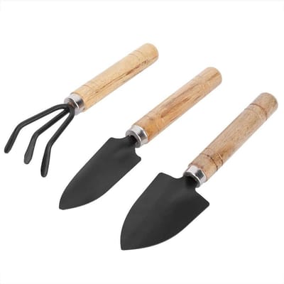 Mini Tuin Gereedschap Set - Spade, Klauw Hark, Schop - Draagbare Hand Kit voor Potplanten en Tuinieren