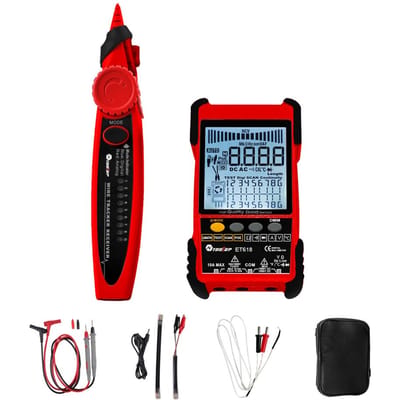 TOOLTOP ET616 Draagbare draagbare kabeltester met LCD-scherm Analoge digitale zoekfunctie POE-testkabel ET618