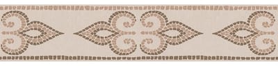 Behangrand zelfklevend creme bruin mozaikprint