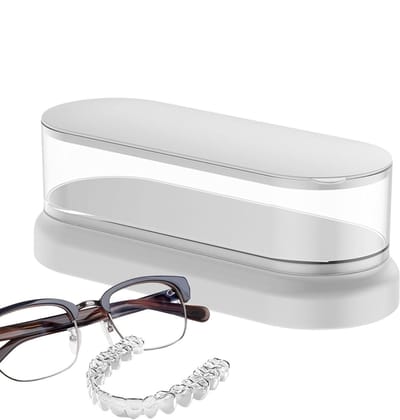 Ultrasone Reiniger - Sieraden Cleaner - Snel Reinigen - Draagbaar Ontwerp - 20 cm - Wit