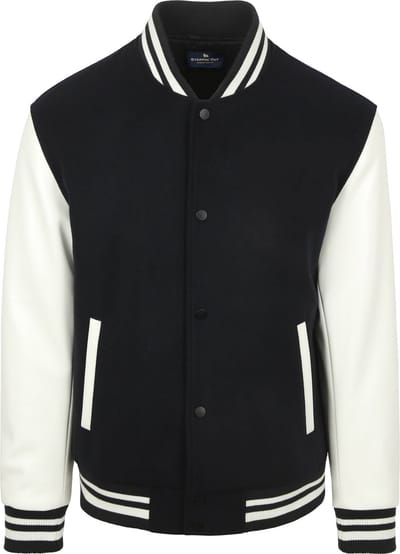 Steppin' Out Varsity Jack Navy - Maat L - Heren - Tussenjas
