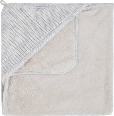 Baby's Only Gebreide wikkeldeken - Omslagdoek baby Hope - Ecru - 75x75 cm - Geschikt voor drie- en vijfpuntsgordel