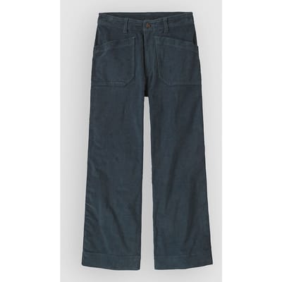 Patagonia Wide Leg Cord Broek blauw