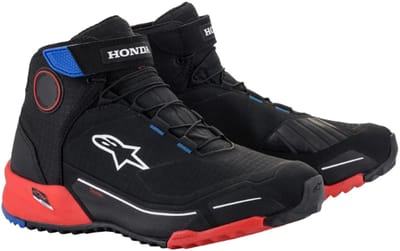Alpinestars Honda Cr-X Drystar Riding Schoenen Zwart Rood Blauw - Laars