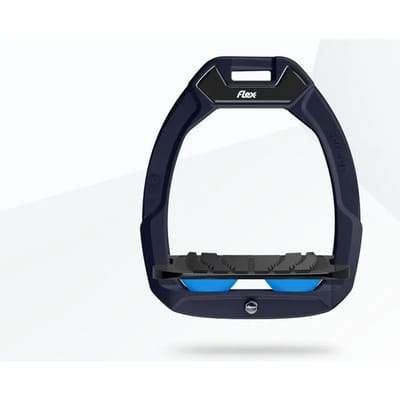 Veiligheidszwevende stijgbeugels Grip Rood/Zwart/Blauw Flex-On Safe-On