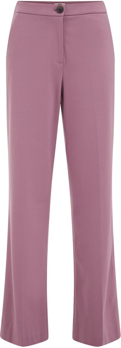 WE Fashion Dames wide leg pantalon met stretch