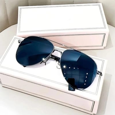 Lunettes de Soleil Mode Dégradé pour Hommes Grandes Montures Design Lunettes de Soleil Aviateur Protection UV400 Lunettes de Sport Conduite Lunettes as picture blue