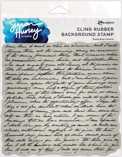 Ranger • Simon Hurley Create Cling Background Stamp Handwritten
