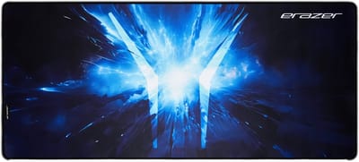 ERAZER Templar X20 Gaming Mouse Pad XXL (extra groot, 40x90 cm, sterk klevende onderkant, waterafstotend, robuust, slijtvast, gestikte rand)