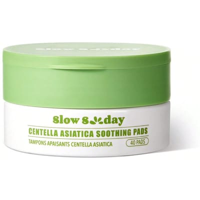 Slow Sunday Centella Asiatica Soothing Pads, Gel Toner Pads, Kalmerend & Verzachtend, Vult & Verfijnt de Huid, Voor Glass Skin Glow & Make-up Voorbereiding, Koreaanse Huidverzorging, Ideaal voor Alle Huidtypes, Geschikt voor Zomer & Herfst, Terug naar School