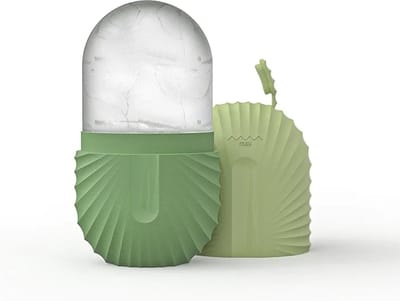 Without Lemon - Siliconen Gezicht IJs Roller - Gezicht Roller - Massage - Zonnebrand - Verkoeling - Vermindering van Zwelling en Roodheid - Verfrissing - Vermindering van Donkere kringen en Wallen - Verstevigen van de huid - Poriën verkleinen - Groen