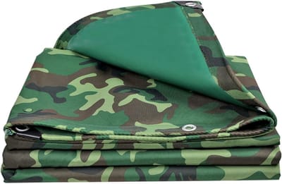 Zware Kwaliteit Zeil - Waterdicht Dekzeil - Buitenbescherming - UV Bestendig - 1.5x3m - Camouflage