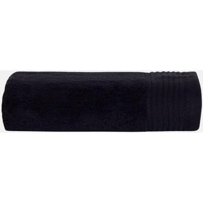 The One Towelling Deluxe handdoek - 60 x 110 cm - Badlaken - Hoge vochtopname - Met ophanglus - 550 gr/m² - 100% Gekamd katoen - Zwart