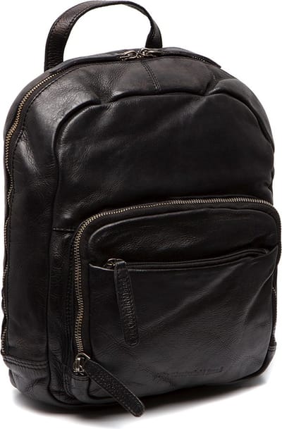 The Chesterfield Brand Waxed Pull Up Rugzak Luzern Black