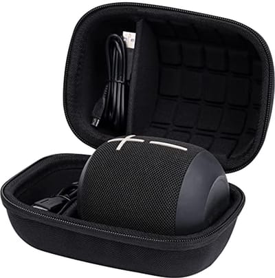 Draagbare Beschermhoes voor Draadloze Bluetooth Speakers - Waterdicht en Schokbestendig (Zwart)