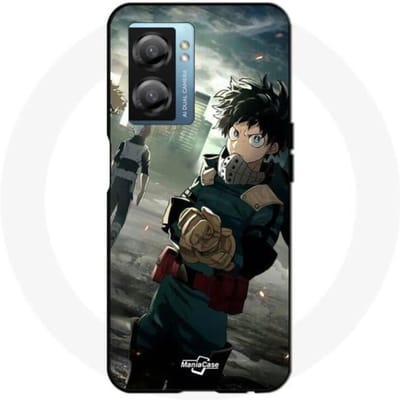 Coque - Maniacase - Oppo A77 5G - My Hero Academia - Souple - Noir