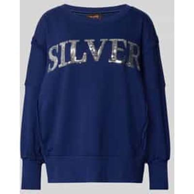 oversized sweatshirt van puur katoen model 'Wide Silver'