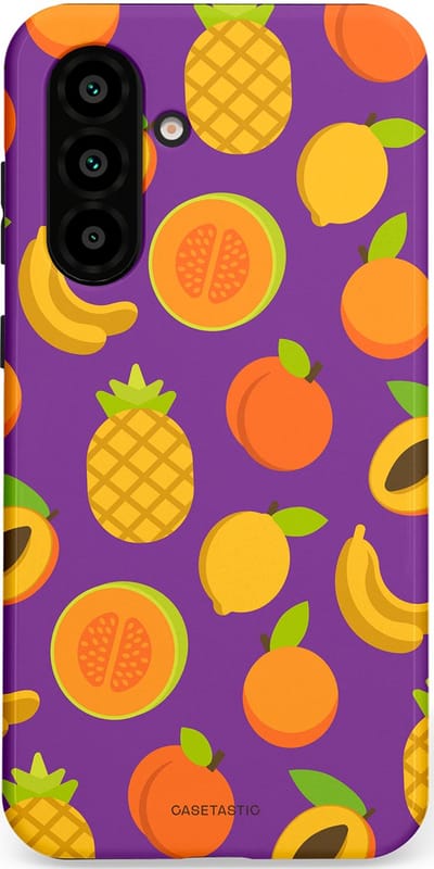 Casetastic Hoesje Geschikt voor Samsung A56 / A36 - Stijlvolle Beschermende Duo-layer Case - Tropisch Fruit Feest