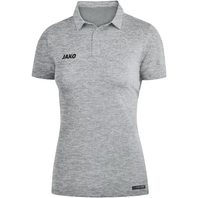 Jako Premium Basics Polo Dames - Grijs Gemeleerd | Maat: 36