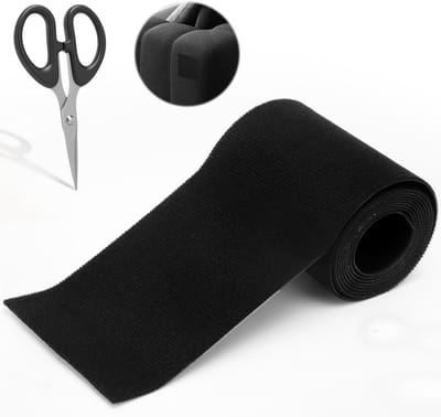 Zwarte Fabric Repair Tape van 10 cm x 2 m voor het repareren van stoffen, waterdicht en zelfklevend voor meubels, tenten en kleding