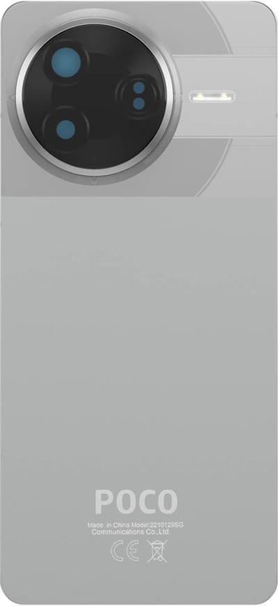 Xiaomi, Originele Batterijklep voor Xiaomi Poco F7 Pro Officiële Service Pack, Zilver