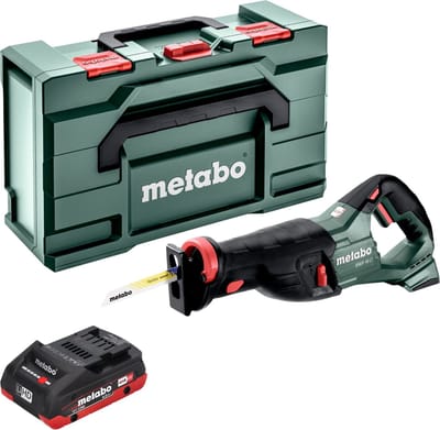 Metabo SSEP 18 LT accu-reciprozaag 18 V 32 mm + 1x LiHD-accu 4,0 Ah + Metabox - zonder oplader