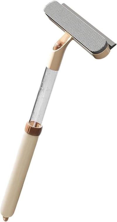 Raamwisser - Glasschraper Douchetrekker - Ramen Schoonmaken - 5-in-1 Gereedschap - 53 x 23 cm - Khaki