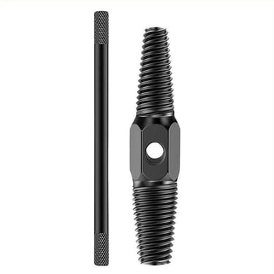 Ensemble d'extraction de vis cassées, clé à Double tête, Valve de robinet, outils de retrait de tuyaux, fil endommagé, boulon de tuyau d'eau, outil de retrait cassé noir