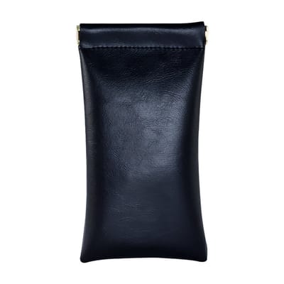 Brillenkoker - Brillendoos - PU - Universeel - Zonnebrillen opbergdoos - Bril Etui - Leren brillentas - Brillen opbergtas - Bril Hoesje - Zonnebrilhouder - Geschikt voor zonnebrillen, brillen, donkere brillen - 9*18 cm - Zwart