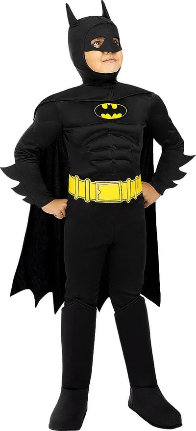 FUNIDELIA Batman kostuum voor jongens - Maat: 97 - 104 cm - Zwart